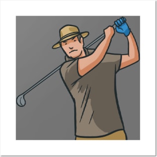 Golfer - Golf Swing Posters and Art